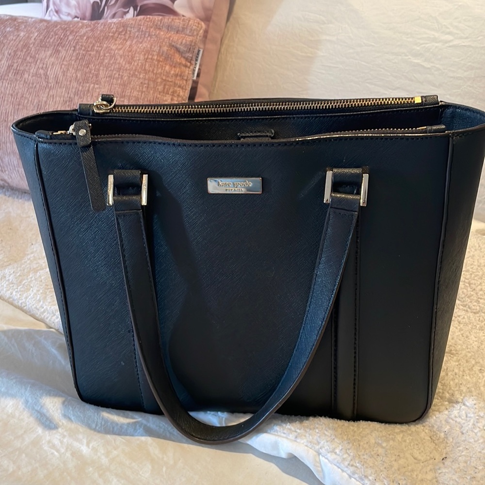 Black leather Kate Spade ♠️ purse